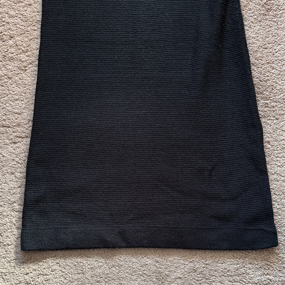 Mossimo Supply Co. Women’s Black Button-Front Knit Sweater Dress. Size Small - Picture 6 of 12